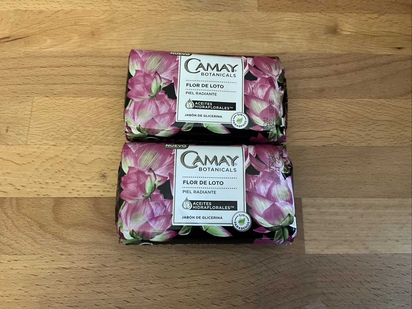 2X-CAMAY Botanicals Soap FLOR DE LOTO -LOTUS FLOWER – 5.3oz EA NEW