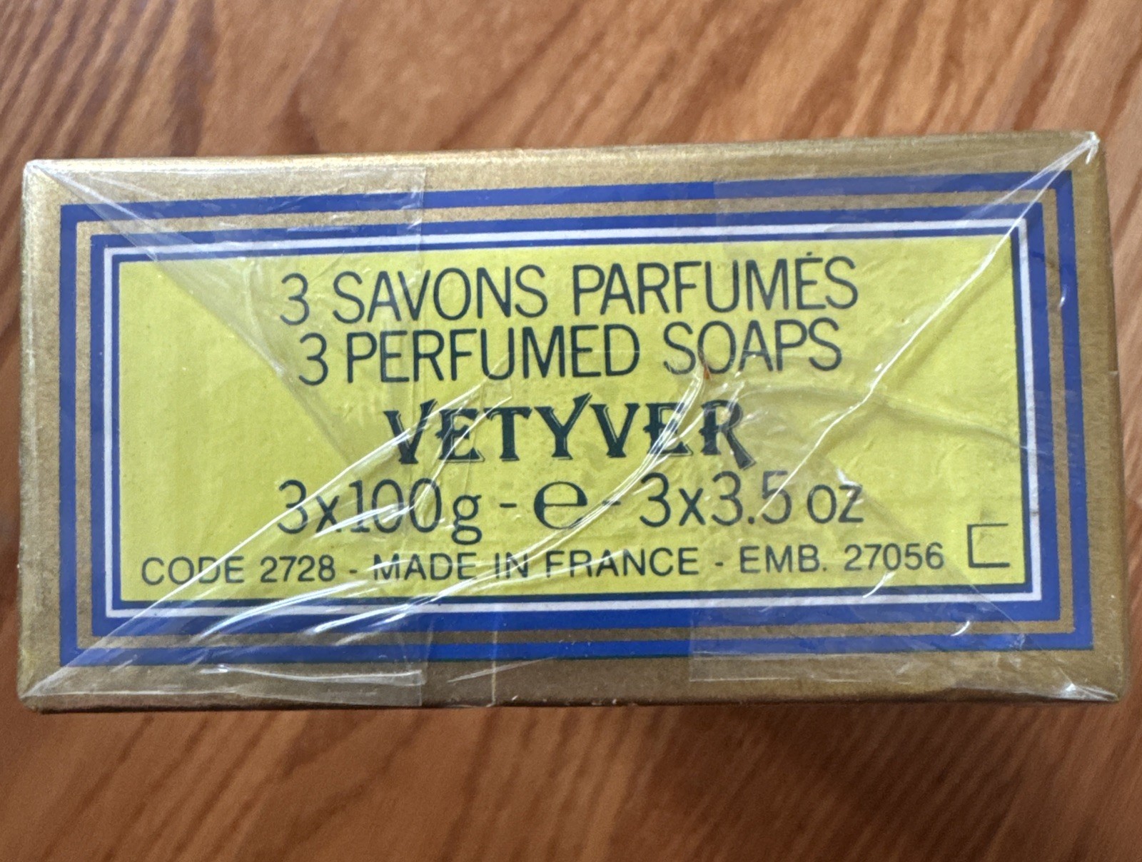 Roger & Gallet Vetyver Savon Parfume Perfumed Soaps 3 X 3.5 Oz (3x 100g) France