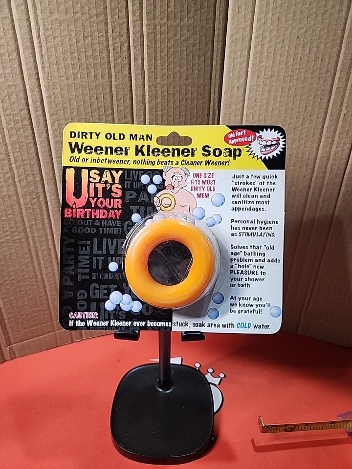 Vintage Dirty Old Man Weener Kleener Soap Gag Gifts Funny (KKKK)