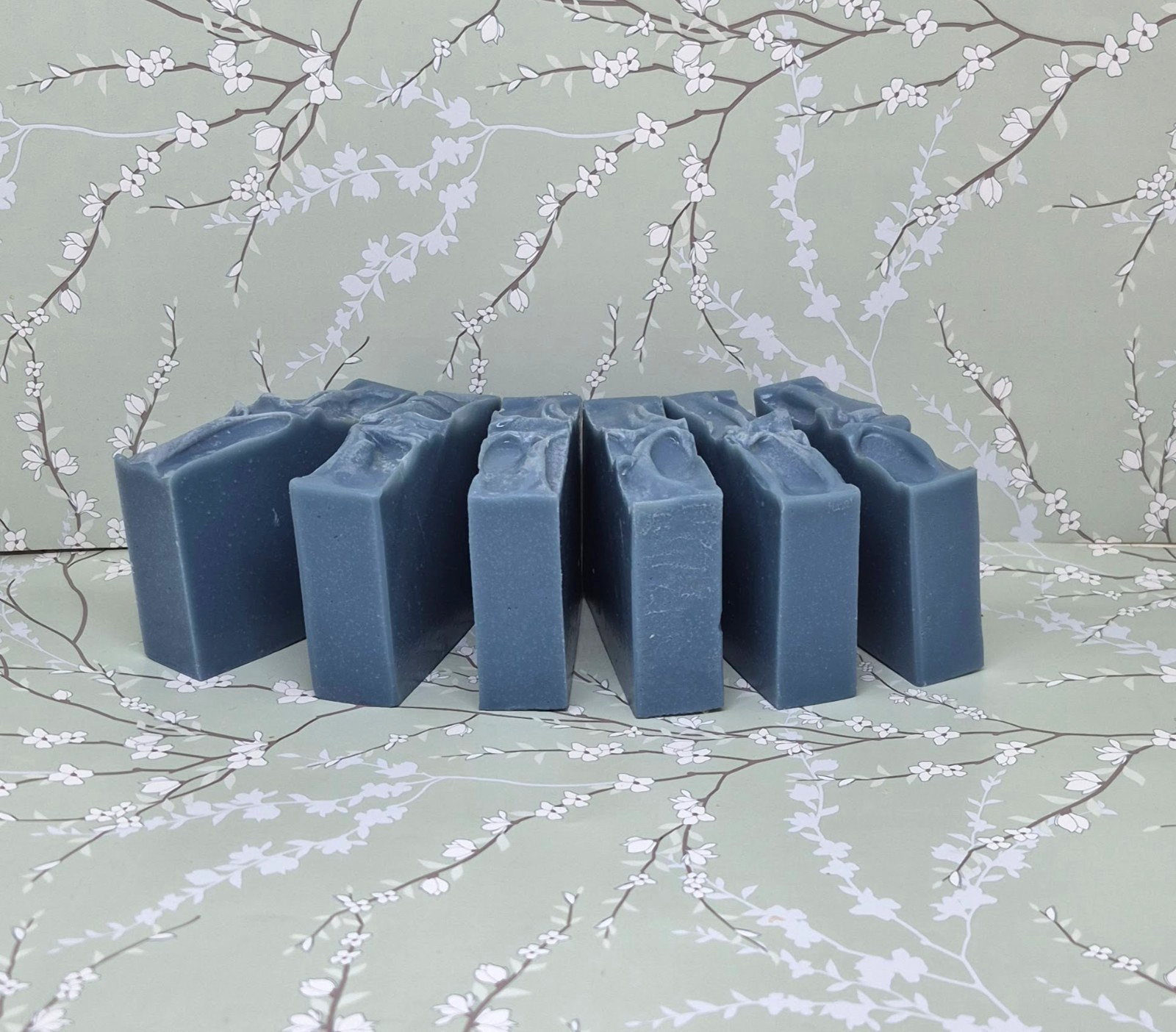 6 Handmade Fresh Picked Blueberry Soap Bars Large Bars 4-5oz each