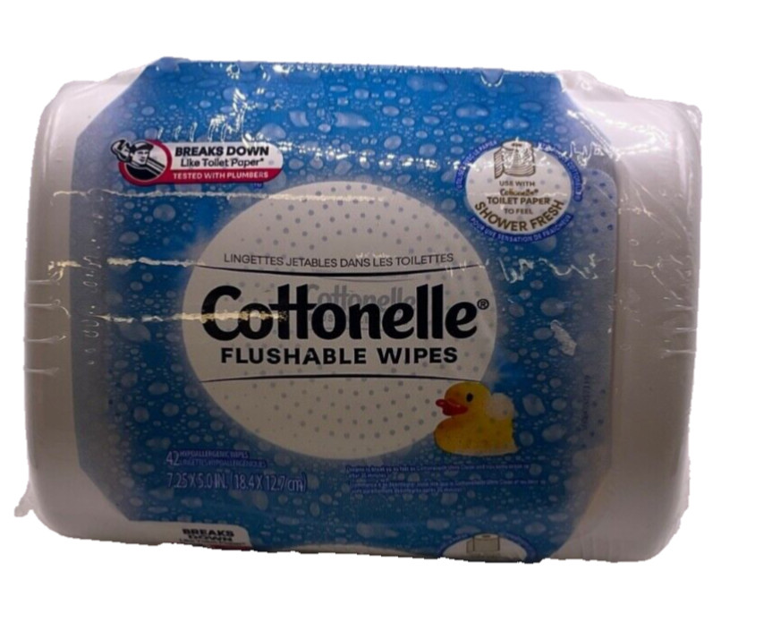 Cottonelle Fresh Flushable Moist Wipes Pop Up 42 Count Hypoallergenic