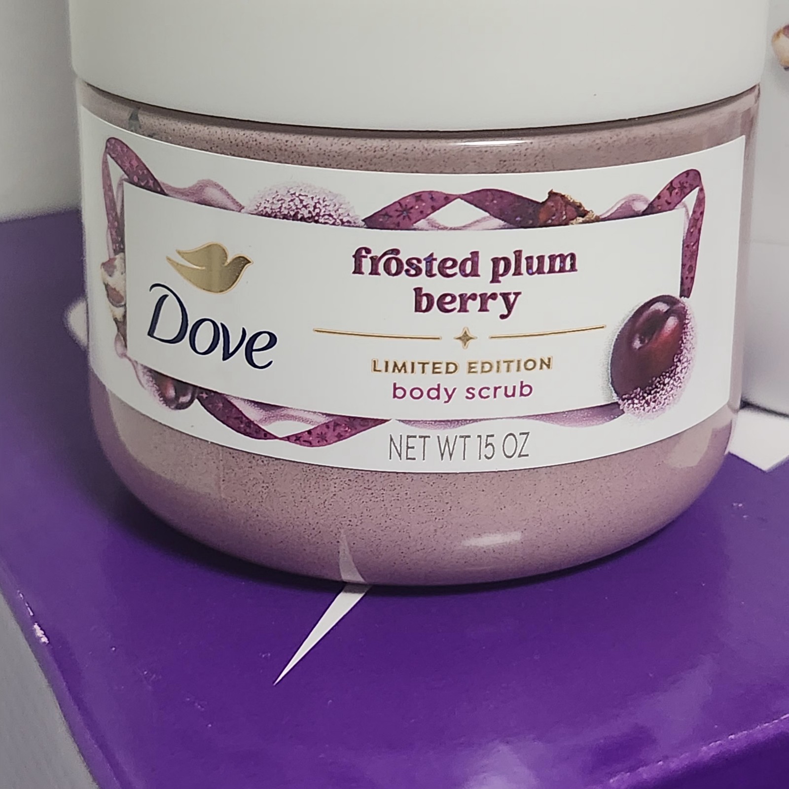 Dove Limited Edition Holiday Treats Frosted Plum Berry Mixed Soaps Scrubs Ect..