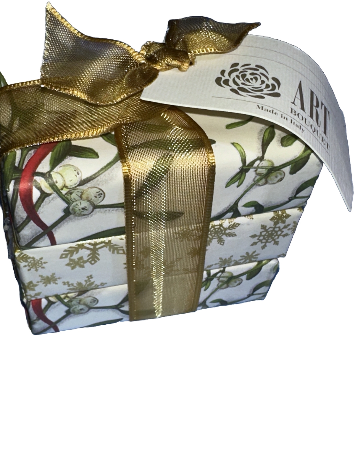 FROSTED PINE VEGETABLE SOAP GIFT SET 🎅🎁 3 x 100g by ALCHIMIA SOAP 🇮🇹