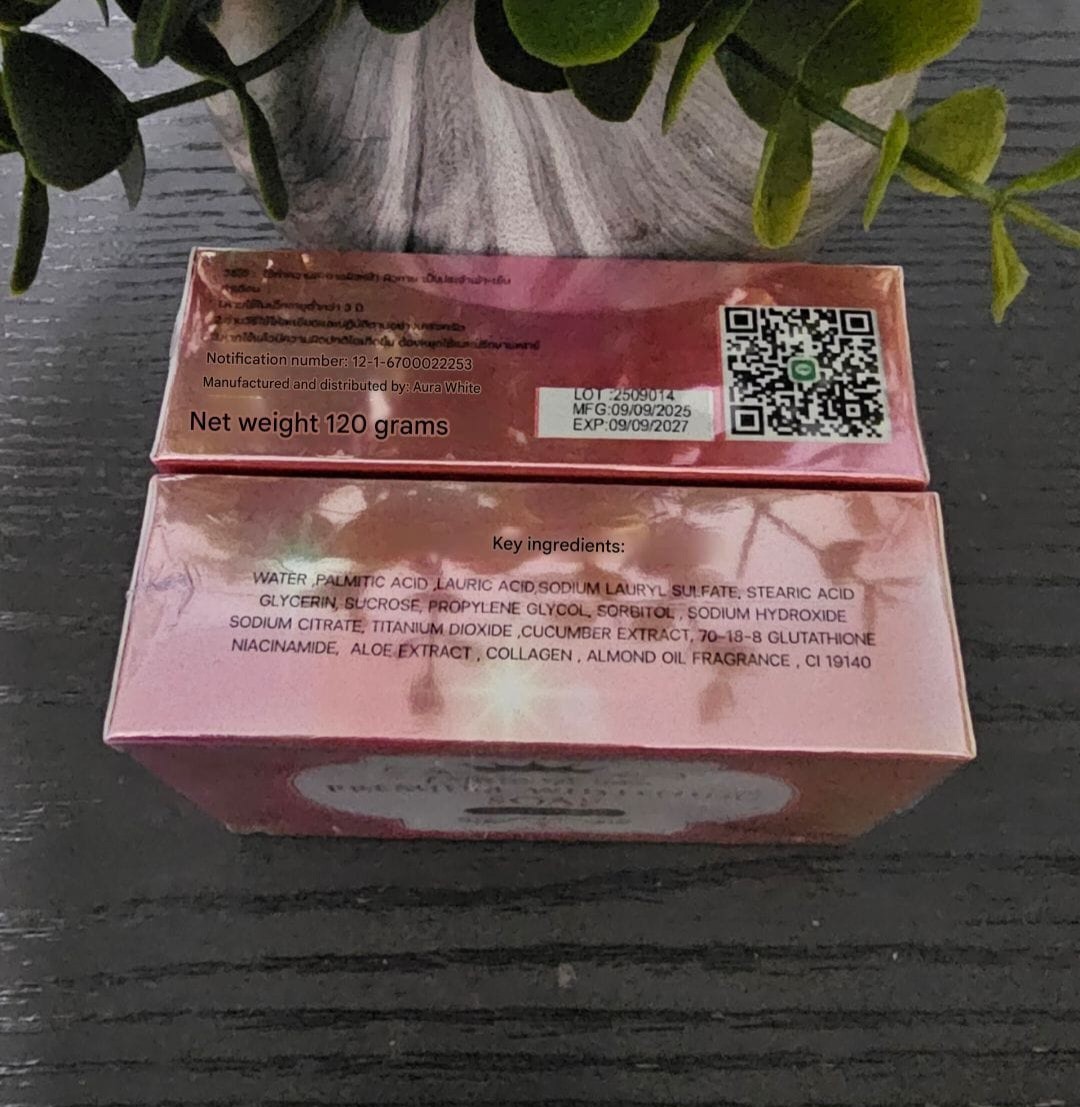 Aura White Premium Whitening Face&Body Soap 120g✨️👌, 1pc