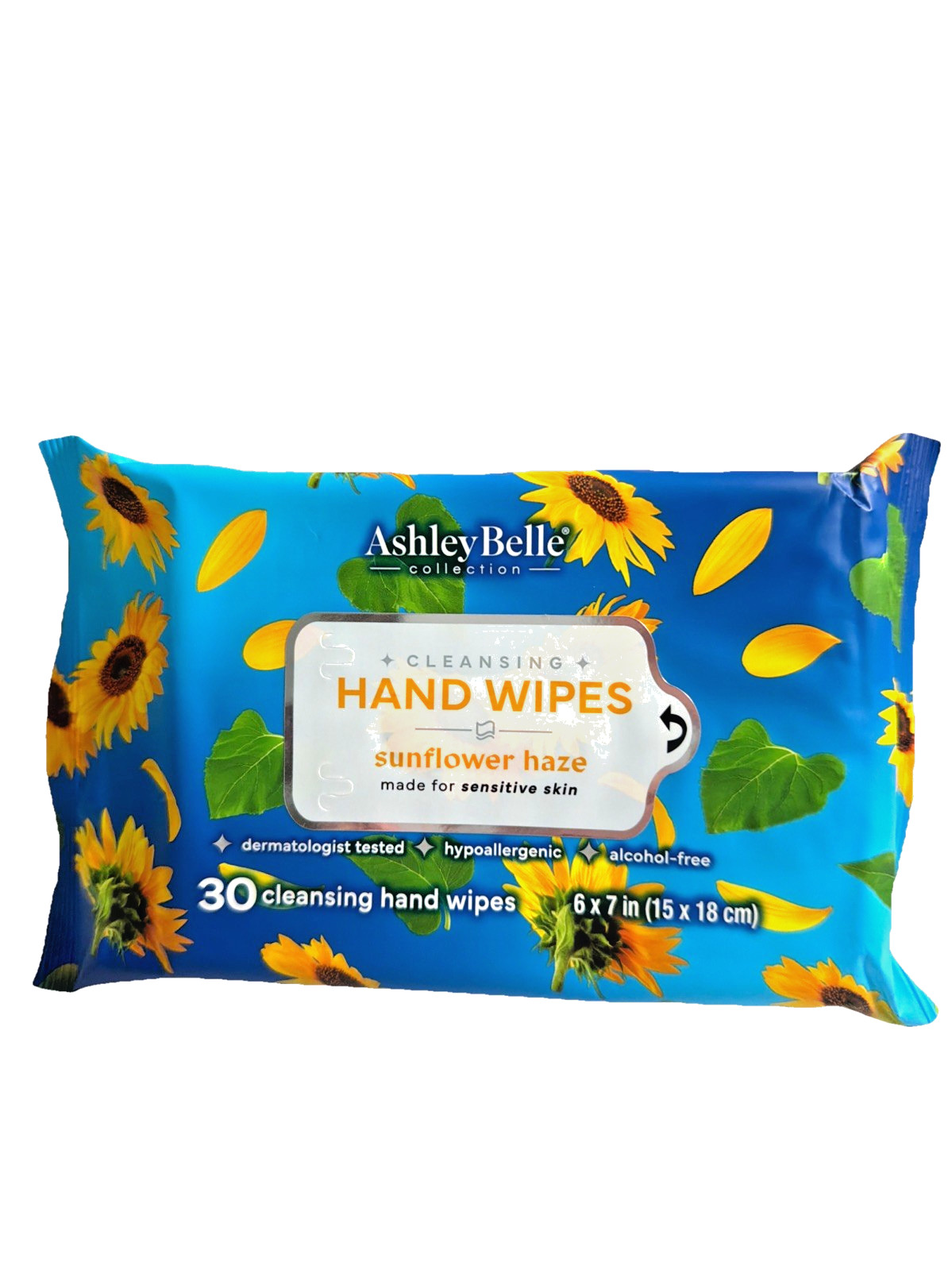 8 Ashley Belle Sunflower Haze Cleansing Hand Wipes 30ct SENSITIVE SKIN 240 Wipes