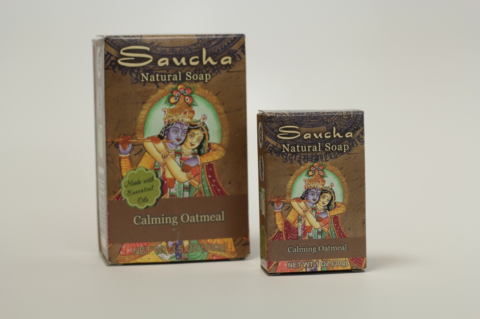 Soap Bar Saucha – Natural Calming Oatmeal – Travel size 1 oz (30g)