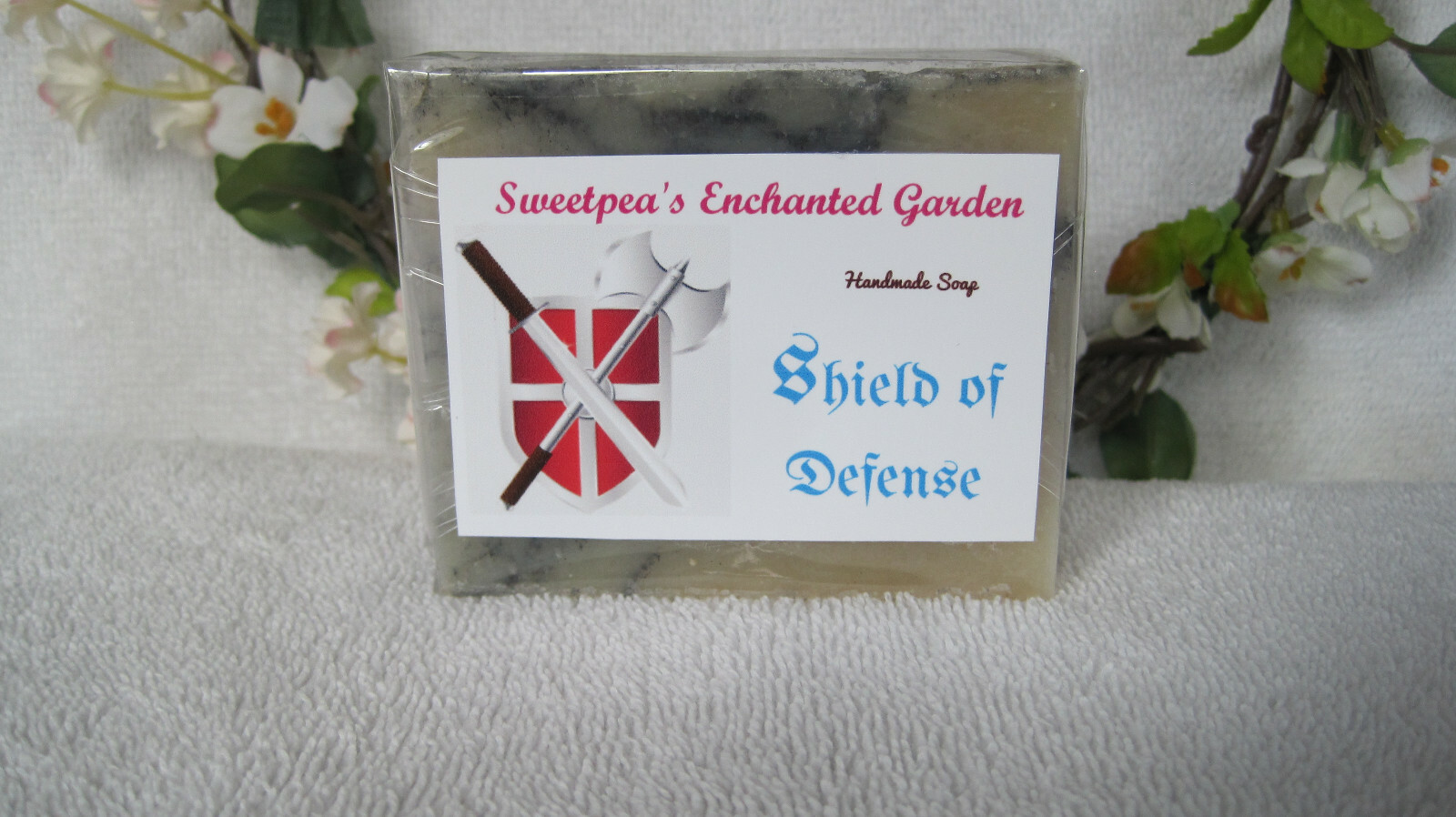 “SHIELD OF DEFENSE” HANDMADE NATURAL & ORGANIC VEGAN SOAP, Travel Size Bars
