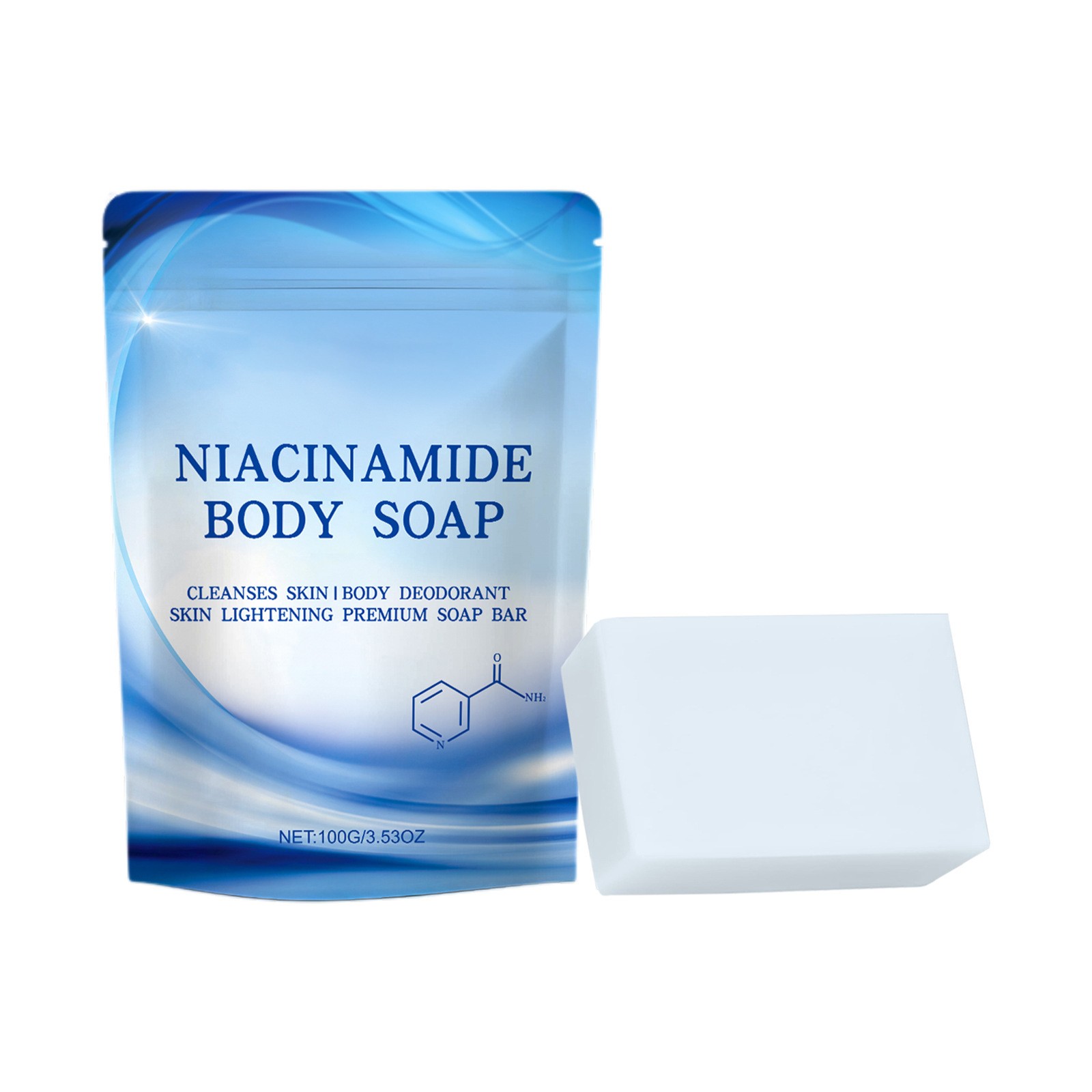 3Pcs Handmade Soap For Daily Use Include 1Pc Soap+1Pc Soap Box+1Pc Foaming Net