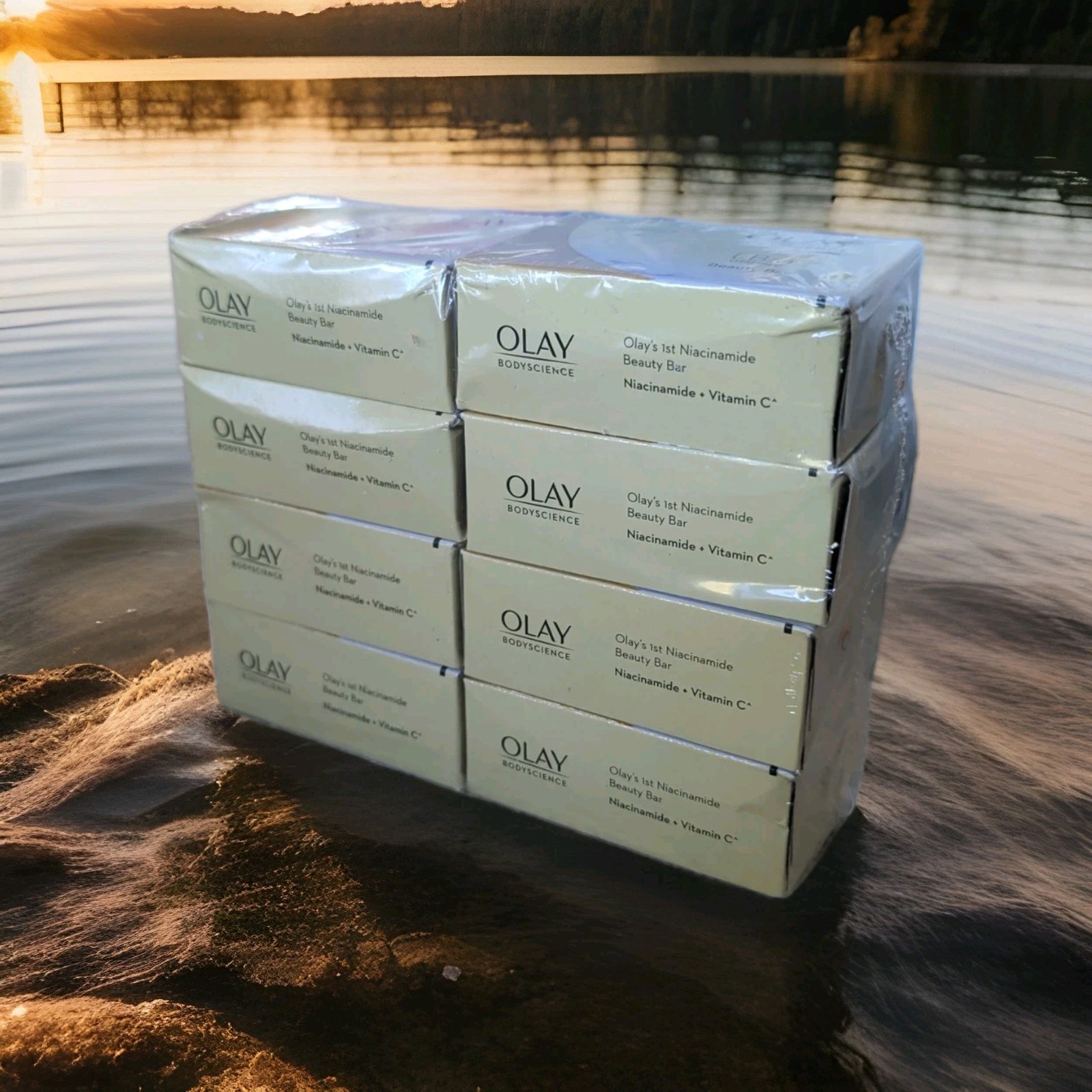 Olay Body Science Soap B3 and Vitamin C Niacinamide Beauty Bar 8 soap bars