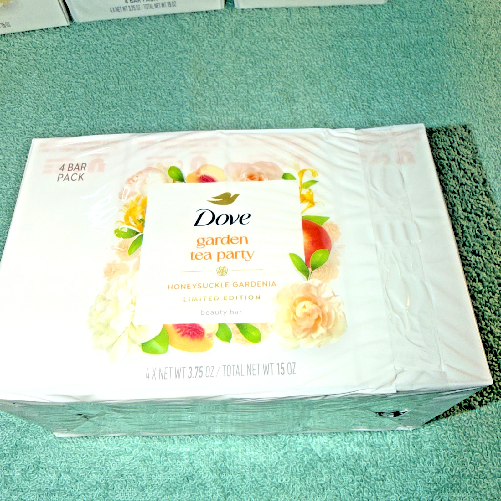 40 LIMITED EDITION Dove Garden Tea Party HONEYSUCKLE GARDENIA 40 Beauty Bars