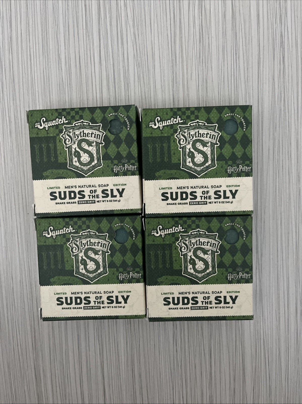 DR Squatch 4pk Harry Potter SUDS Of THE SLY House Limited Edition• Soap 5 oz