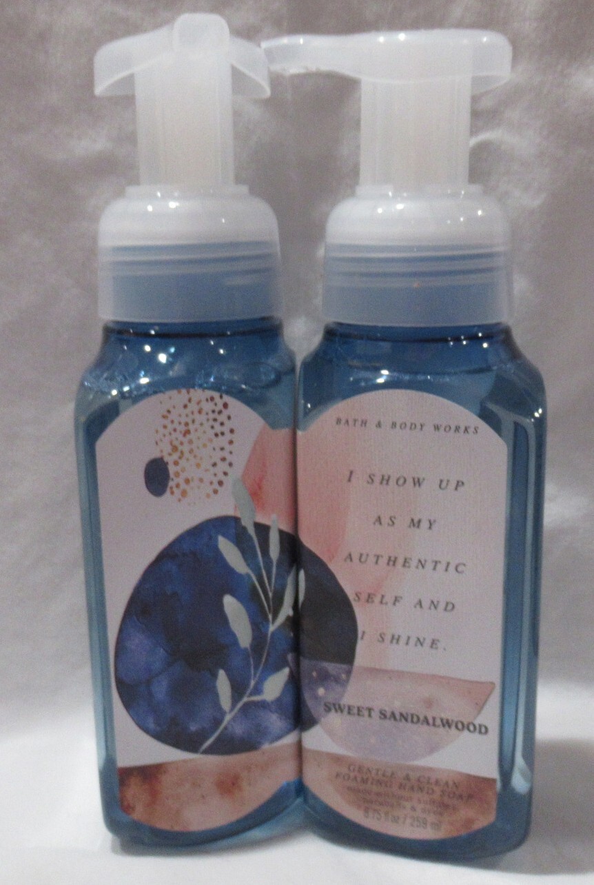 Bath & Body Works Gentle & Clean Foaming Hand Soap Set Lot of 2 SWEET SANDALWOOD