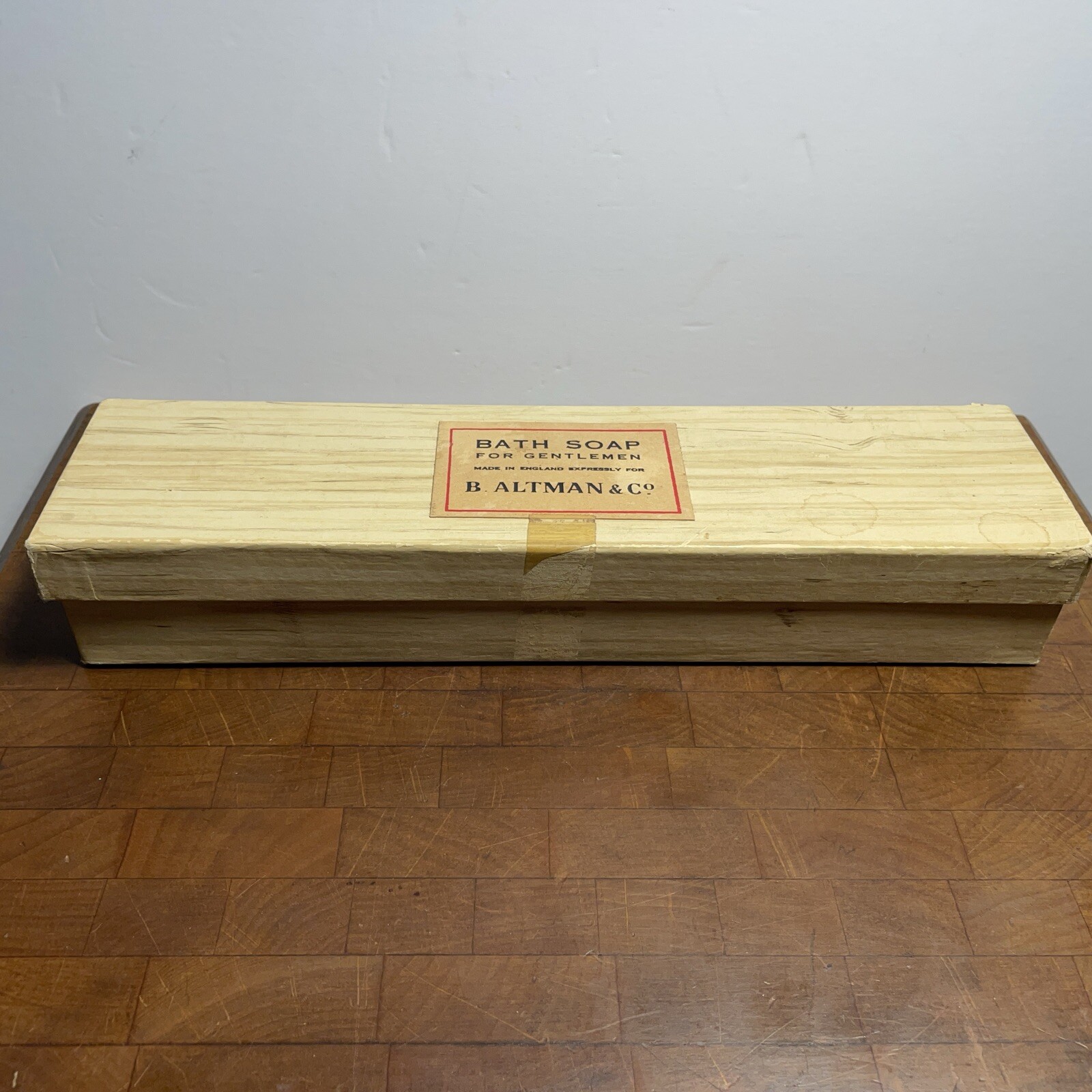 Bath Soap for Gentlemen England Gift Set 3 Large Bars B. Altman Co Discontinued