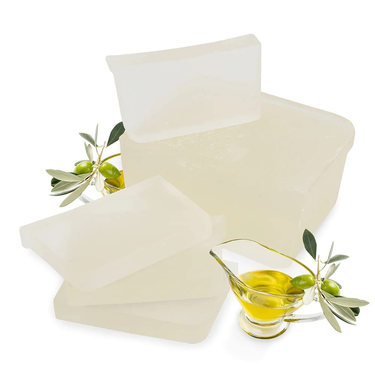 Primal Elements Olive Oil Soap Base – Moisturizing Melt and Pour Glycerin Soa…