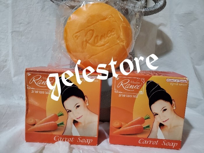 Madam RANEE Pure Carrot Soap. Whitening & Deodorant Soap. 160g X 1