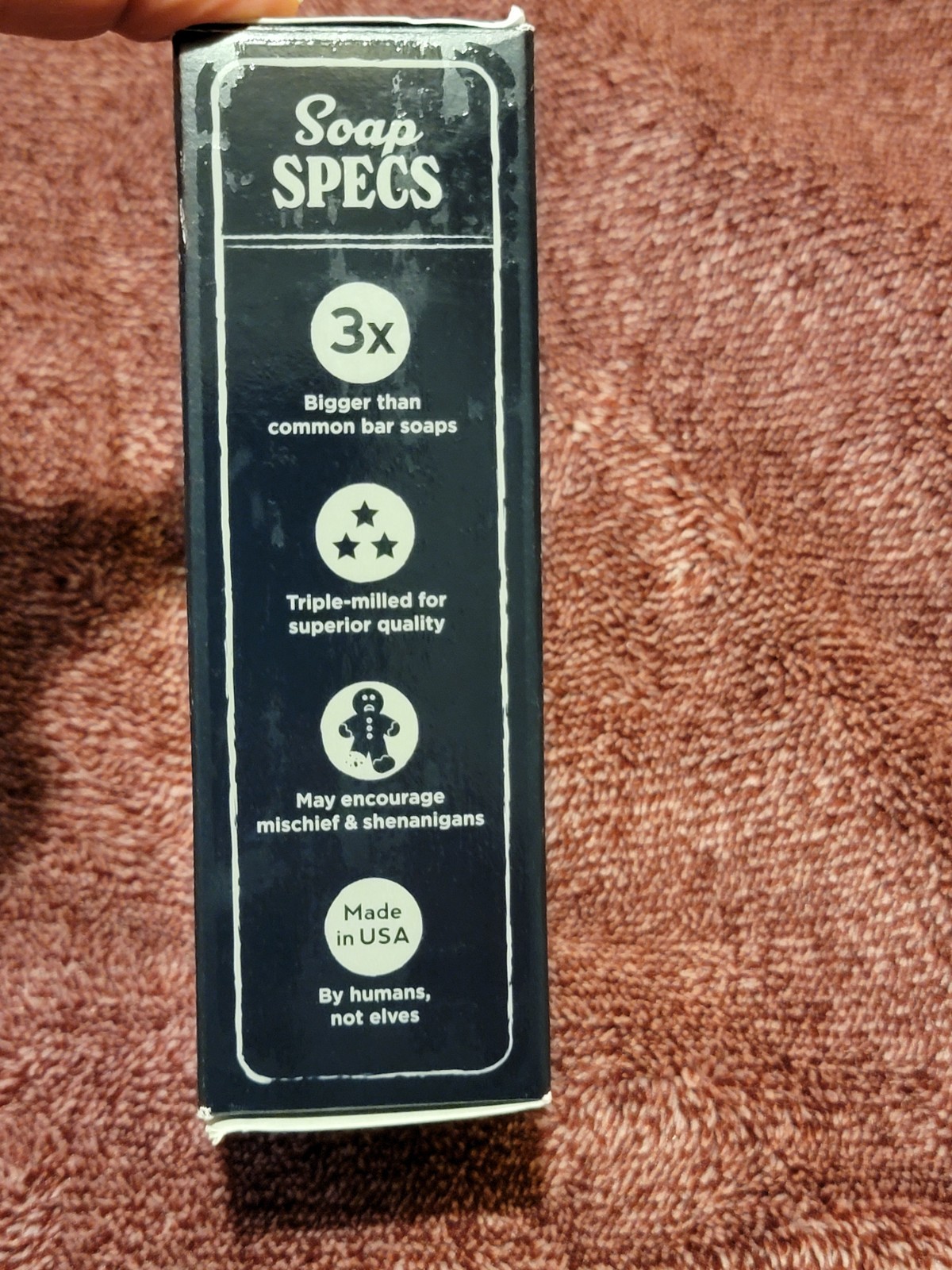 Duke Cannon Big Ass Lump of Coal Activated Charcoal Soap ~ unused in box (A-4)