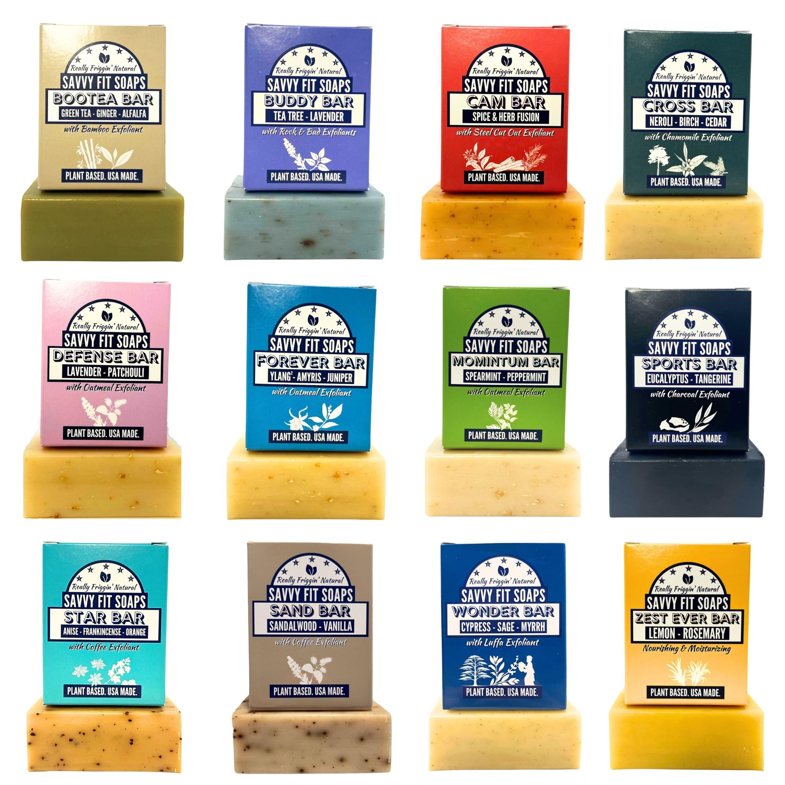 – Plant- Based Soaps (Pack of 12) – Made for Families with Gentle Ingredients…