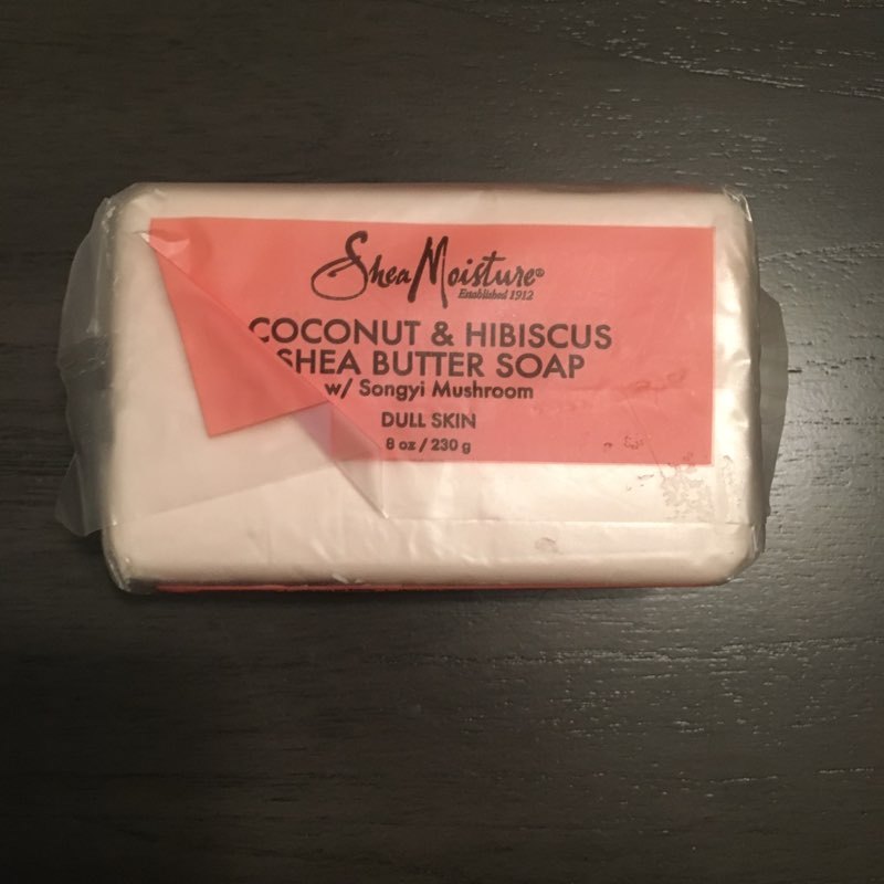 New Shea Moisture Coconut & Hibiscus Shea Butter Bar Soap 8 oz for Dull Skin