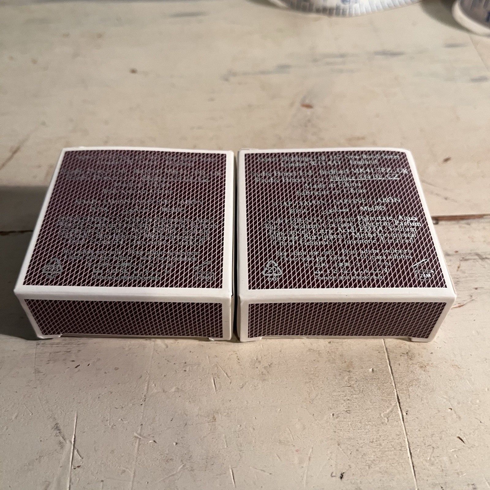 Asprey London purple water soap Savon 1.05 ounce Set Of 2 Travel