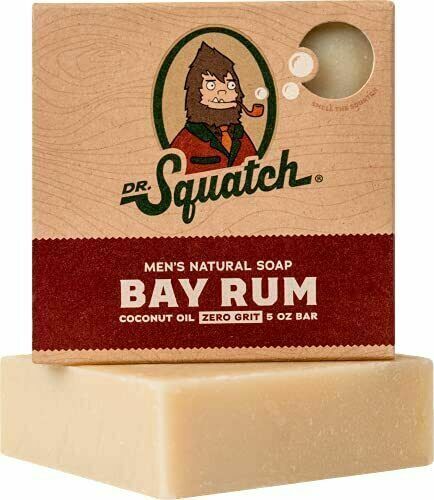 Bay Rum by Dr. Squatch Men’s Naturally Fresh Scented Natural Bar Soap BIN S