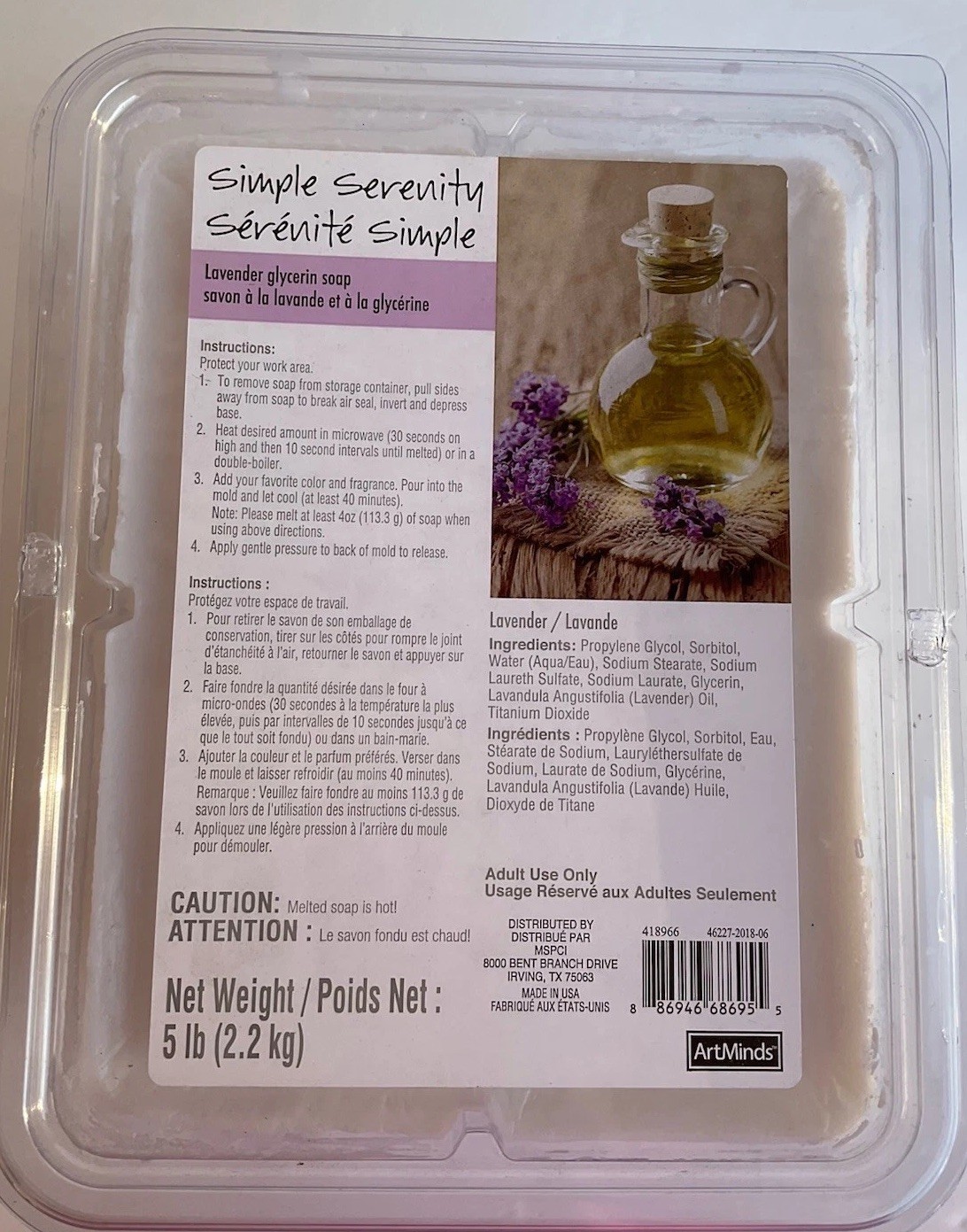 Lavender Glycerin Soap 5 LB by Make Market