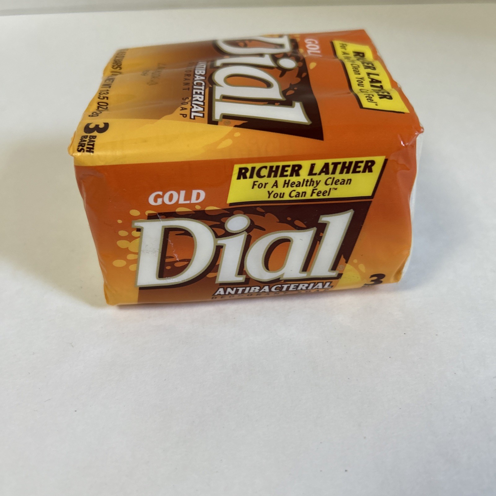 Gold Dial Antibacterial Deodorant Bar Soap 1999 New Old Stock 3 Bars