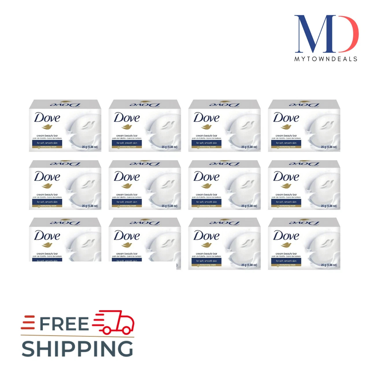 Dove Original/White, Pink, Shea Butter, Gentle Exfoliating Beauty Bar Soaps135Gm