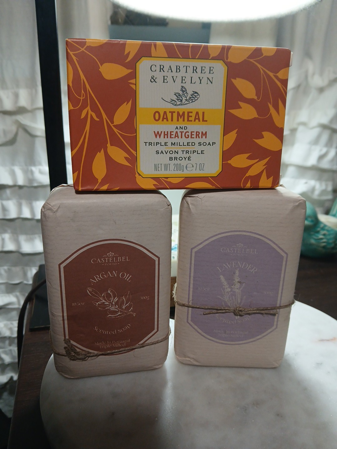 Castelbel Luxury Bath Bar Soap Lavender + Argan Oil 10.5oz each