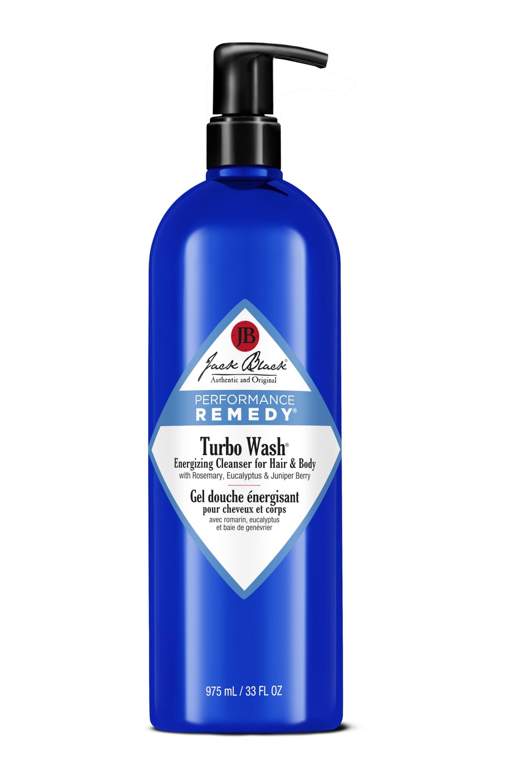 Jack Black Turbo Wash Energizing Body & Hair Cleanser, 33 Fl Oz (Pack of 1)