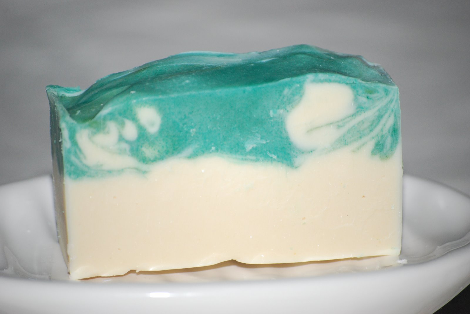 Handmade Goat Milk Basil Mint Soap Spearmint Soap Organic Olive Oil Coconut Oil