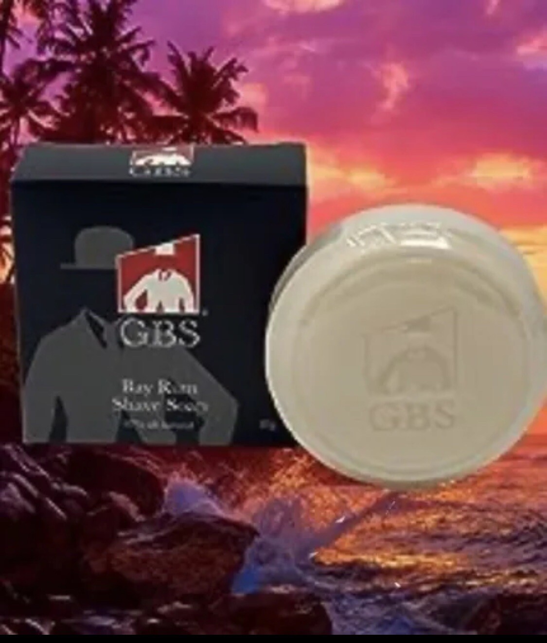 Men Bay Rum Shave Soap – Handmade, Scented Puck 80gm
