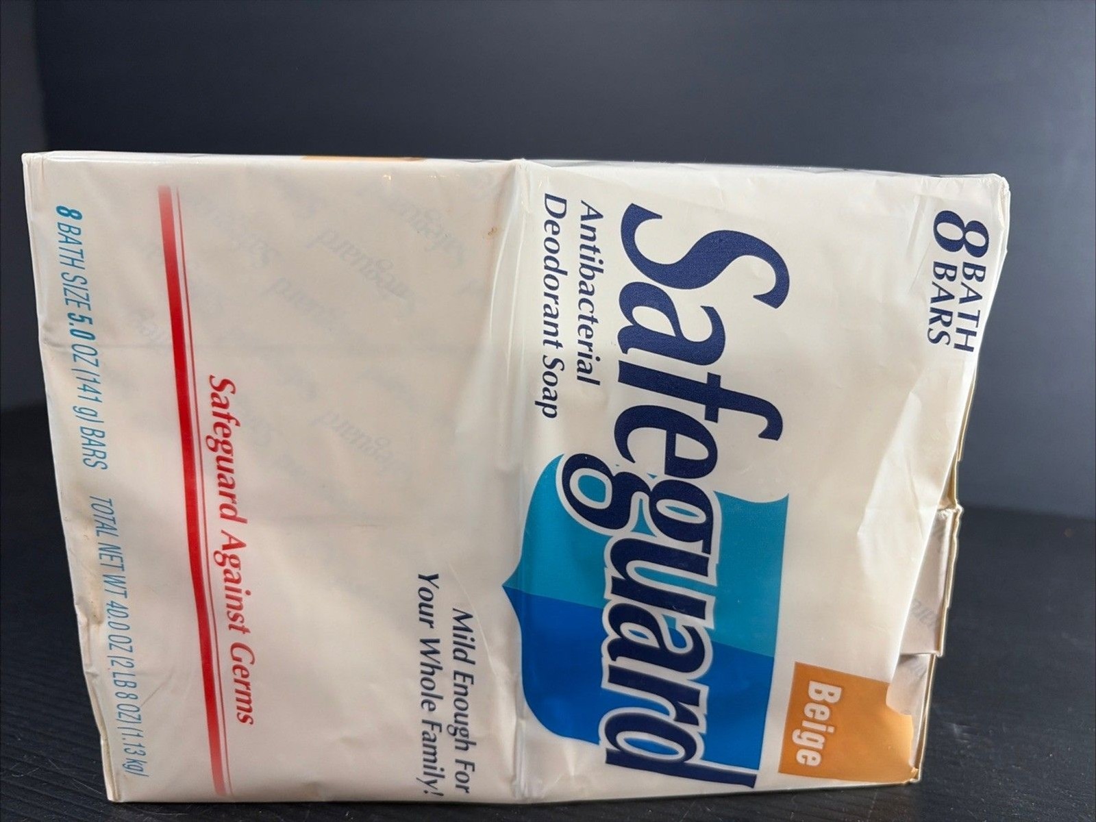 Vintage 1995 Safeguard Beige Antibacterial Deodorant Soap 7-Bar Bundle 5oz Each