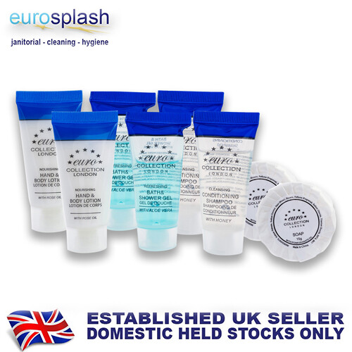 Conditioning Shampoo+ Shower Gel+ Body Lotion+ Soap Set -20ml-40pk (10each) Euro