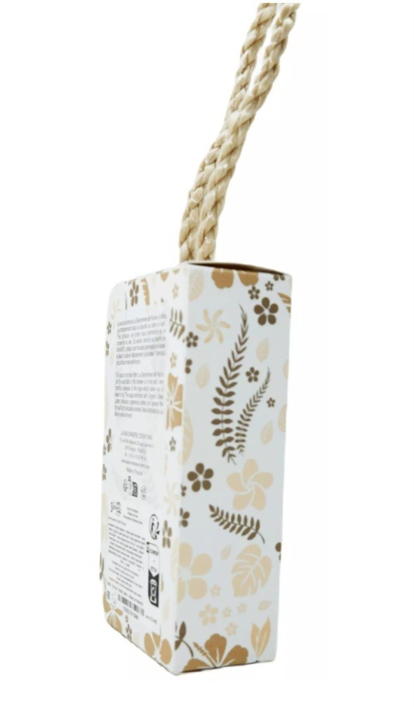 La Savonnerie de Nyons Savon Corde Apricot Kernels 7.05 Oz Bar Soap on a Roap