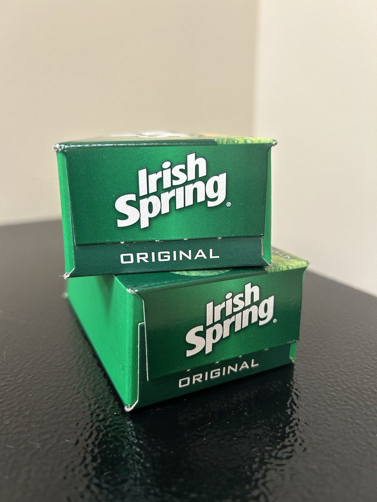 Two Bars Irish Spring Deodorant Soap Original New In Boxes 3.7 oz