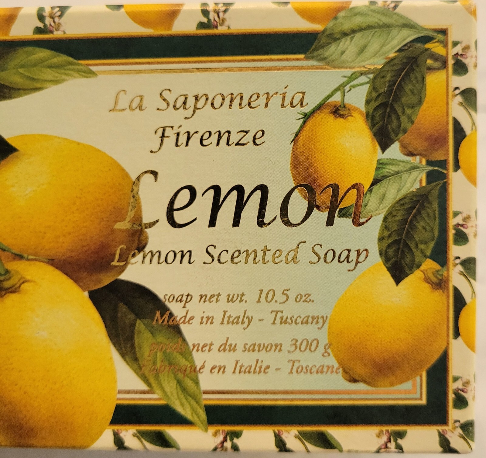 2x La Saponeria Firenze LEMON Scented Soap 10.5 oz Made in Italy 5″ Bar Tuscany