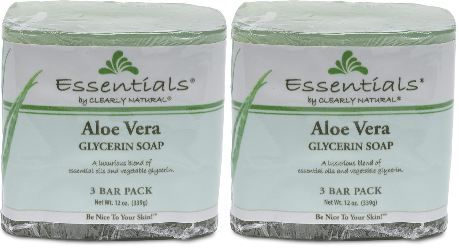 Clearly Natural Glycerine Bar Soap, Aloe Vera, 12 oz, 3 Count
