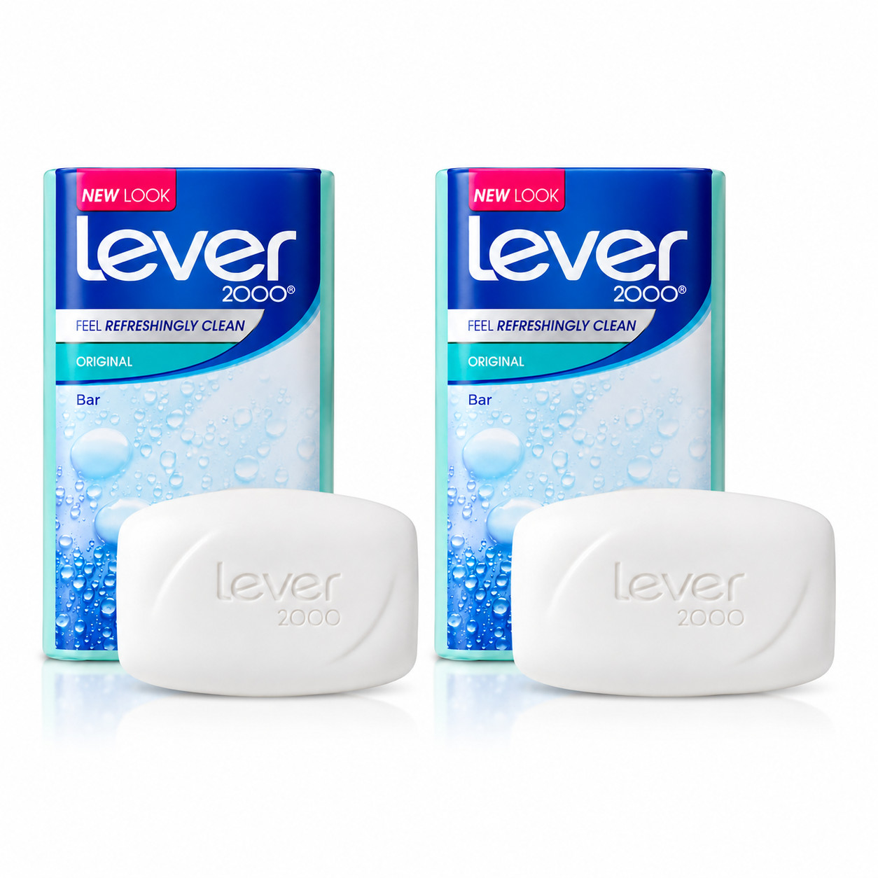 Lever 2000 Bar Soap, Original, 3.75 oz Pack Of 2