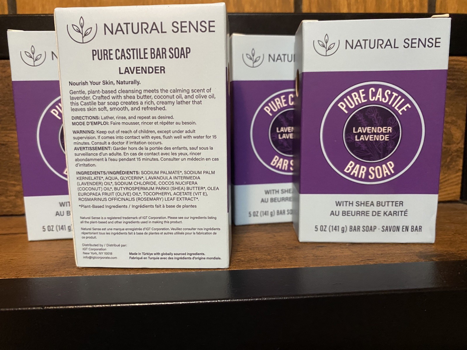 Natural Sense Pure Castile Lavender Bar Soap Plant Based 5 oz (141g) ~ 4