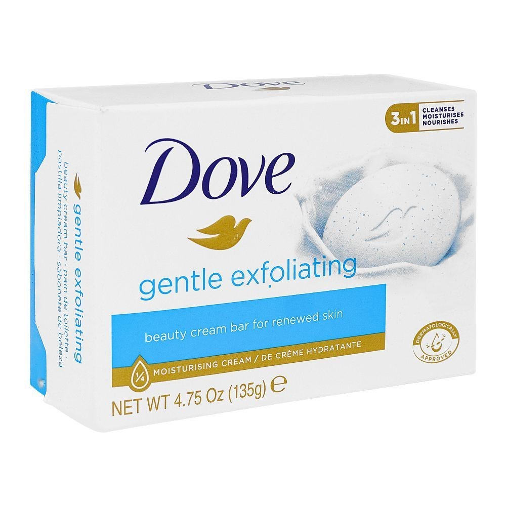 Dove Original/White, Pink, Shea Butter, Gentle Exfoliating Beauty Bar Soaps135Gm