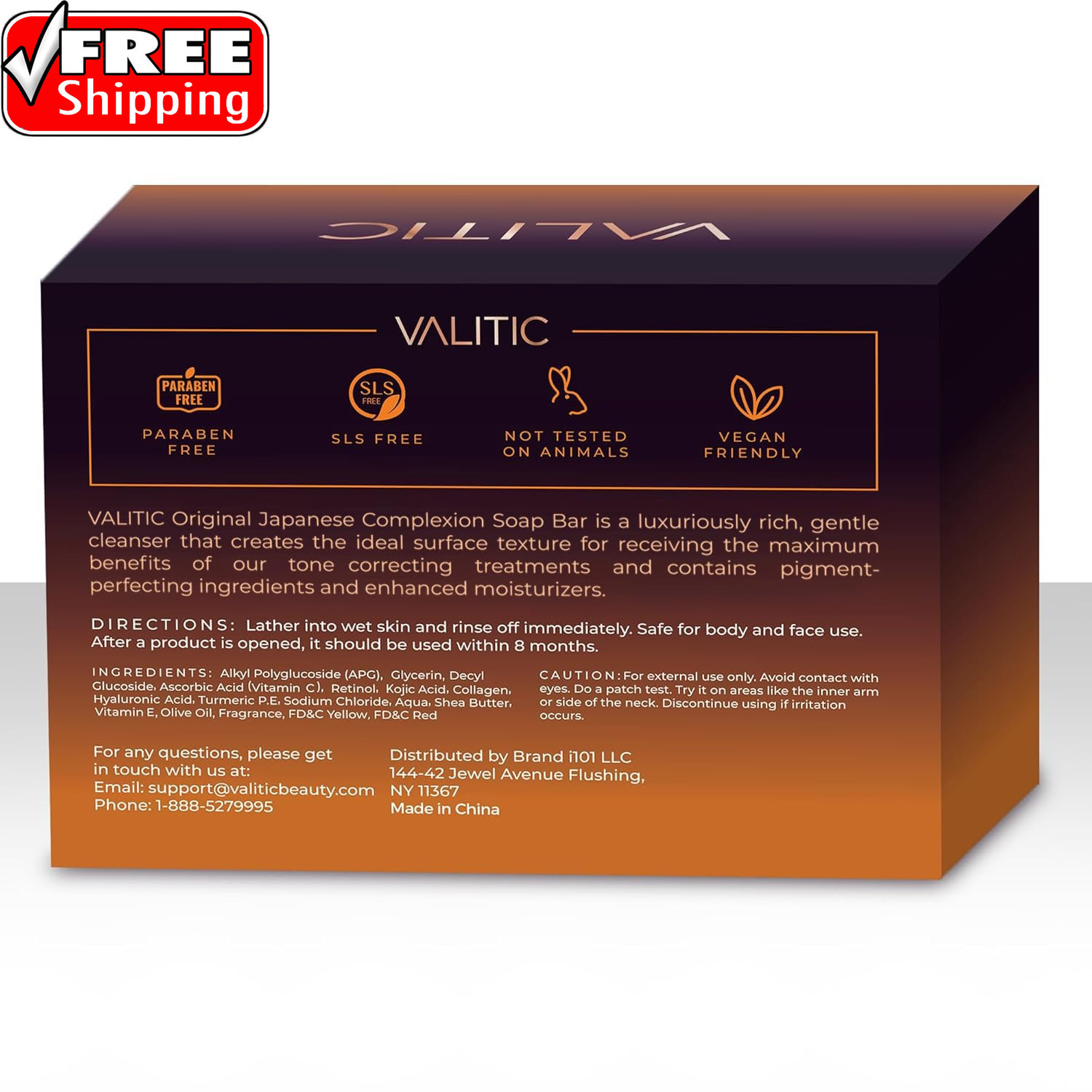 Kojic Acid Dark Spot Remover Soap Bars with Vitamin C, Retinol, Collagen, Turmer