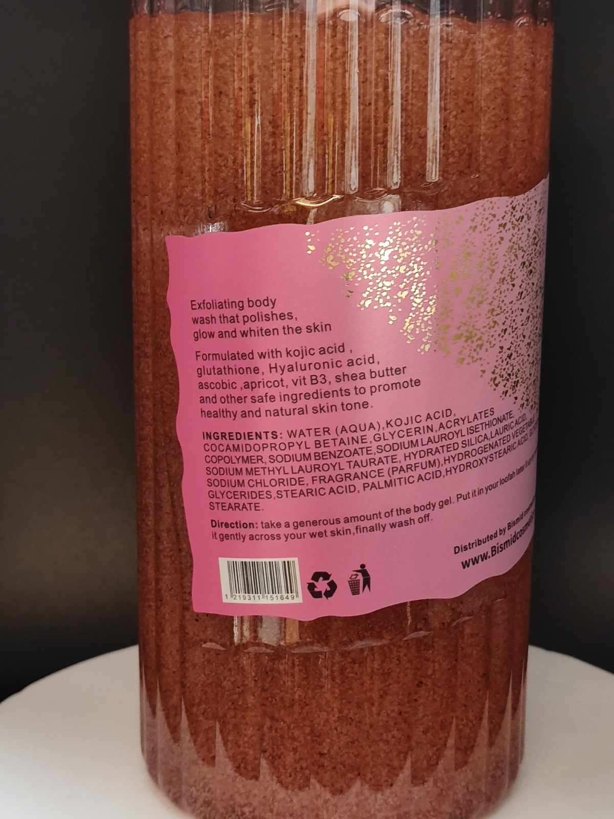 BISMID KOJIC WHITE EXFOLIATING SHOWER GEL