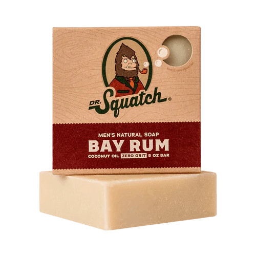 Dr. Squatch Bay Rum Natural Bar Soap 5 oz (Pack of 3)