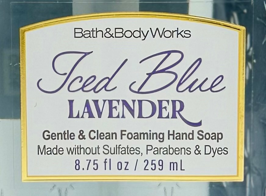 1 BATH & BODY WORKS ICED BLUE LAVENDER GENTLE CLEAN FOAMING HAND SOAP WASH PUMP
