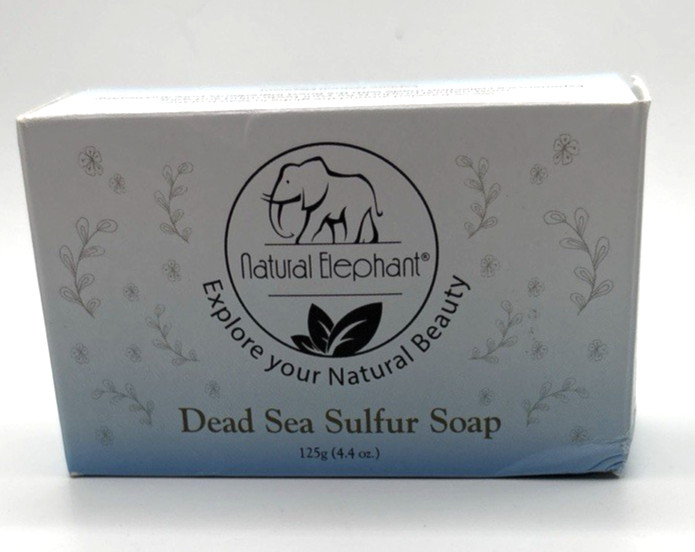 Natural Elephant Dead Sea Sulfur Soap 4.4 oz Acne Treatment Bar