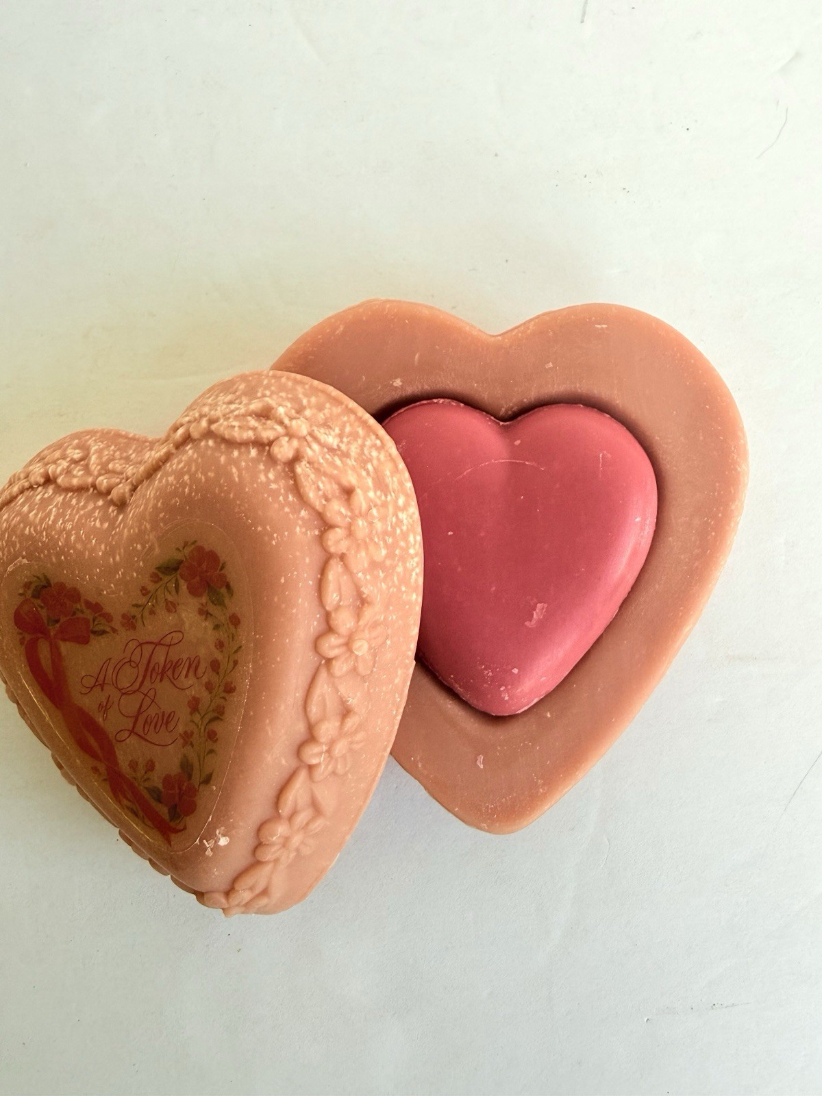 Vintage Avon Soaps Lot – Nesting Heart love Soaps & 2 Garden Floral Soaps – NEW