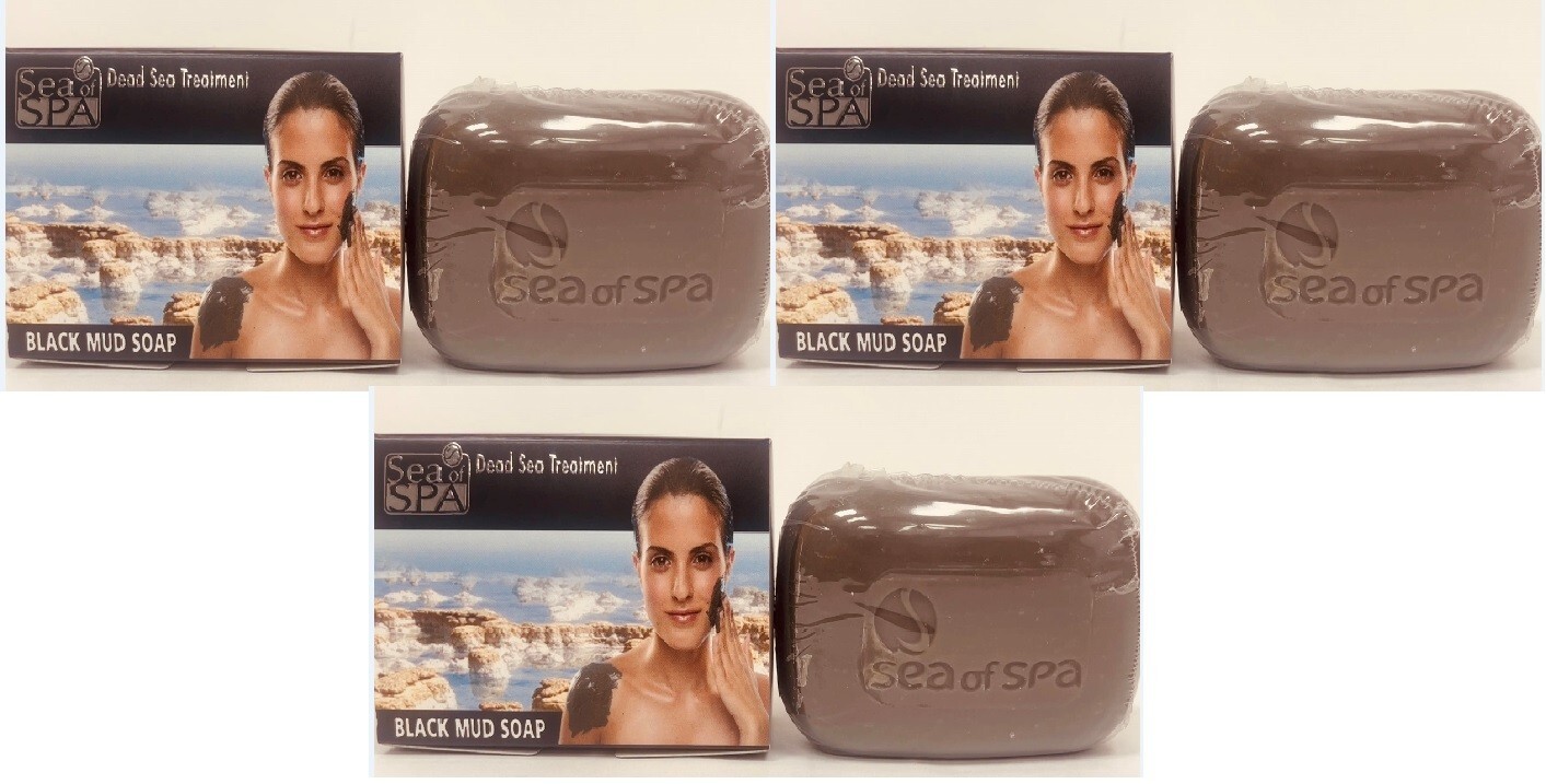 Pack of 3 Sea Of Spa Dead Sea Mud Soap 125gr