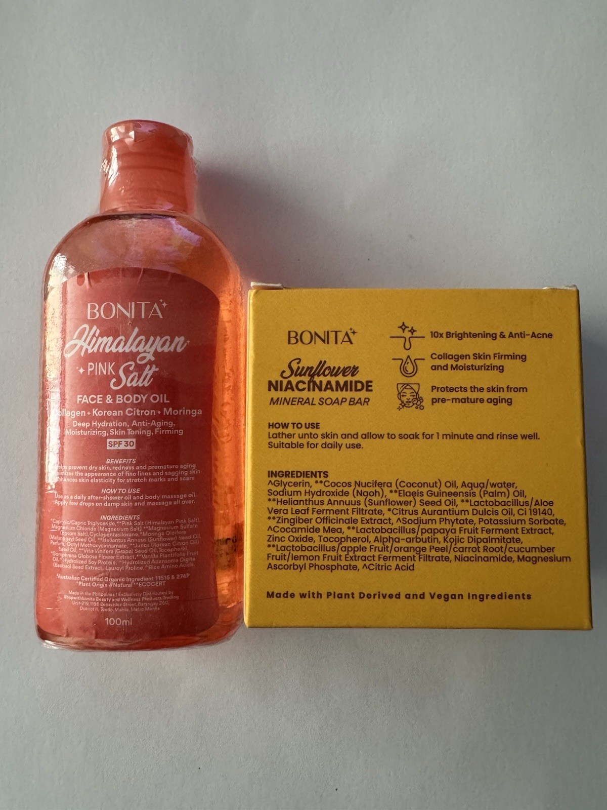 Bonita Himalayan Pink Salt Oil And Sunflower Niacinamide Mineral Soap