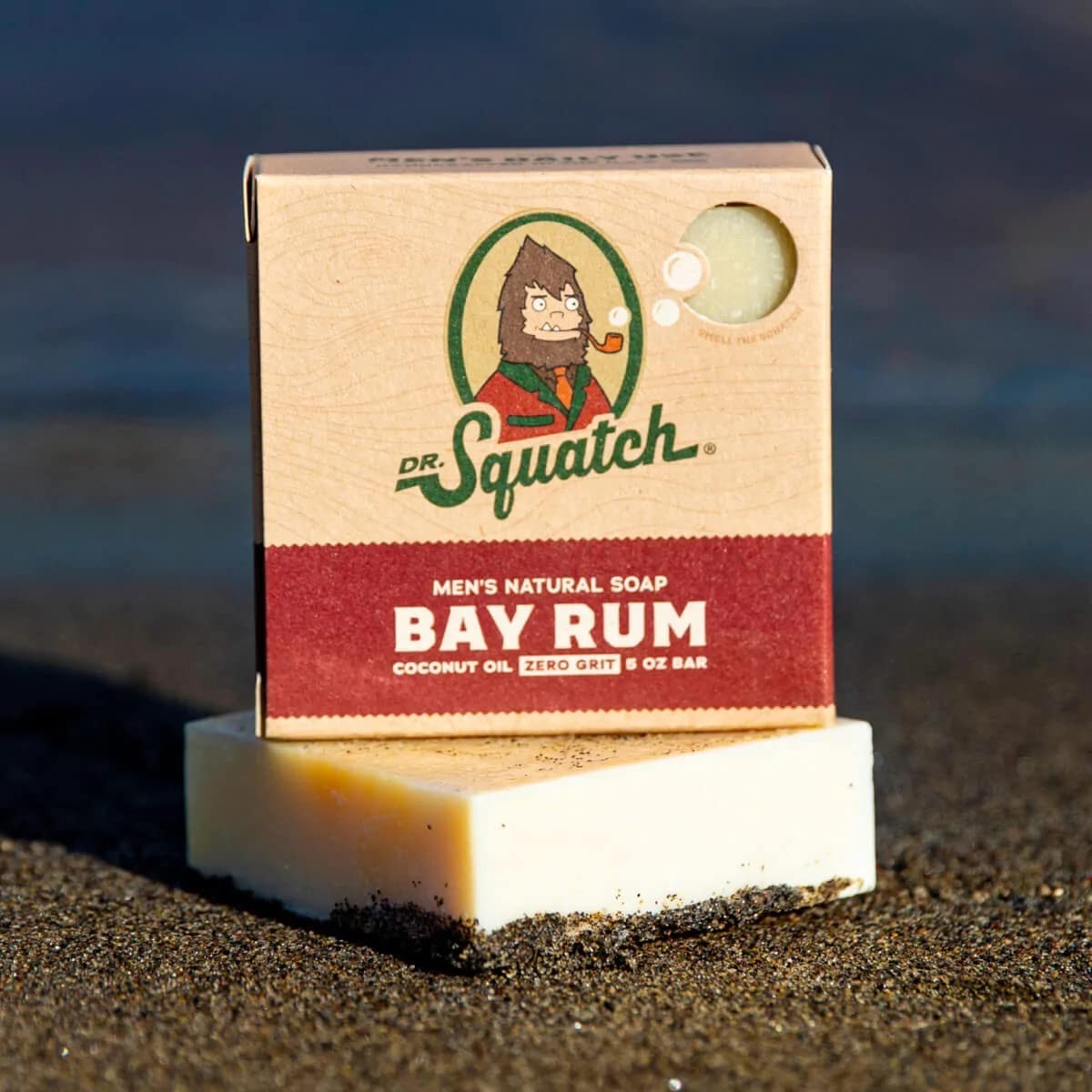 Moisturizing Bay Rum Soap for Men – 5oz Natural Zero Grit for All Skin Types
