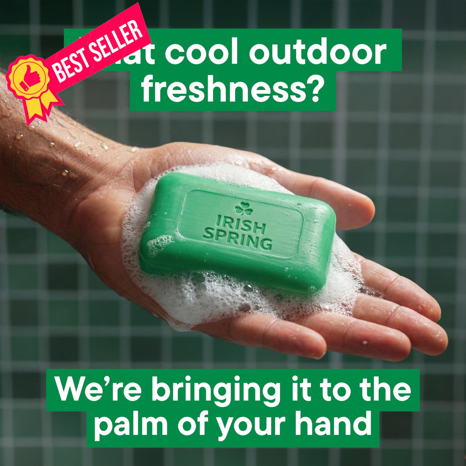 Irish Spring Bar Soap for Men, Original Clean, 3.75 Ounce (Pack of 24), Green